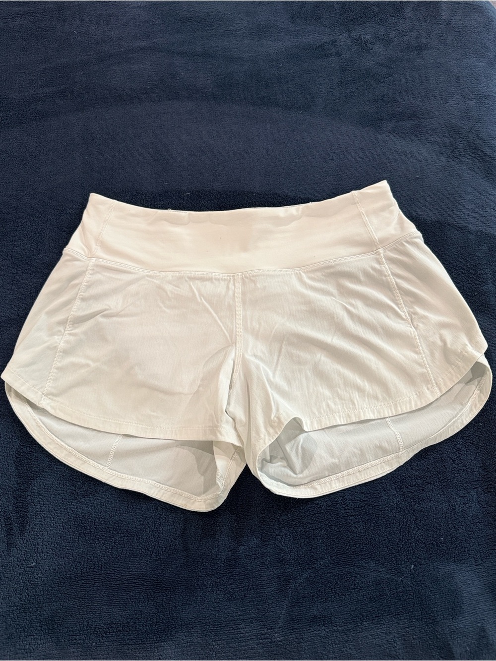 Lululemon athletica White Speed up shorts